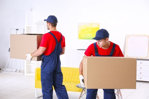 Commercial moving team planning a business relocation in Islington