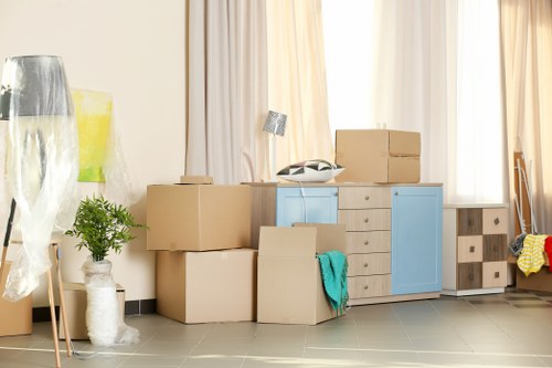 Safe checkout area for Removal Company Islington