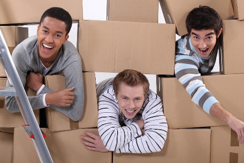 Loading furniture for a local delivery in Islington