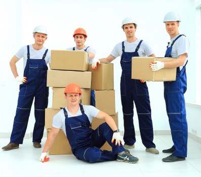 Local removal team loading items for a quick Islington move