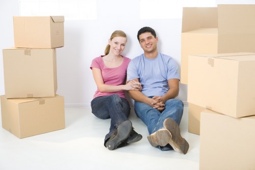 Fragile household items carefully wrapped for packing services in Islington