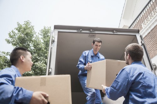 Removal van loading household items for a short-notice Islington relocation