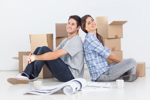 Final stage of a smooth move with items delivered to a new property