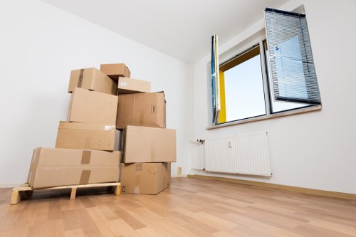 Local removal van and movers in Islington street setting