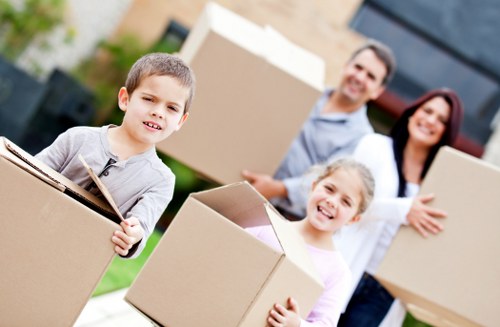 Careful wrapping and loading of household furniture for local transport