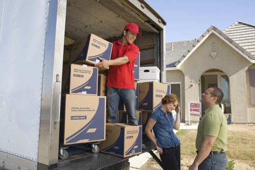 Removal crew protecting a property during an indoor move