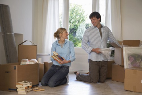 Team loading furniture for an Islington relocation