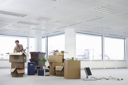 Staff checking move records during complaint review