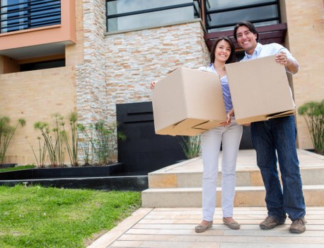 House move planning with boxes and furniture in Islington